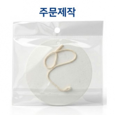 친환경 셀룰로오스 압축수세미 (단면컬러인쇄포함) // 주문제작