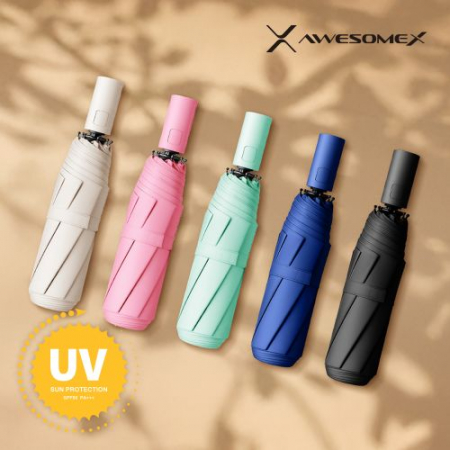 어썸엑스  UV차단 3단 완전자동 암막 파스텔 튼튼한 태풍 양우산 색상 5종 // 인쇄무료 #2