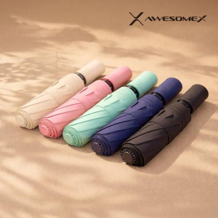 어썸엑스  UV차단 3단 완전자동 암막 파스텔 튼튼한 태풍 양우산 색상 5종 // 인쇄무료 #3