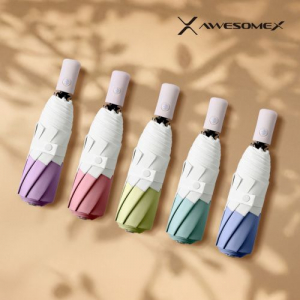 어썸엑스 UV차단 3단 완전자동 암막 투톤 파스텔 양우산 색상 5종 // 인쇄무료