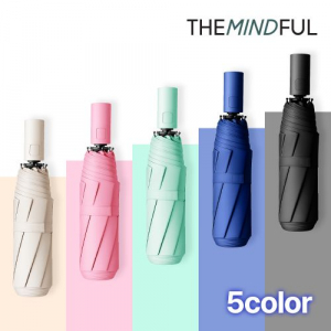 더마인드풀 3단 UV차단 완전자동 암막 파스텔 튼튼한 태풍 양우산 색상 5종