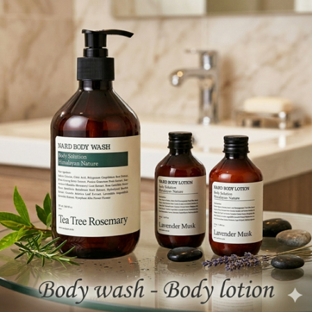 나드 바디워시 500ml + 바디로션 100ml 2개 + 끈케이스 #2