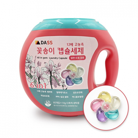 다쓰 꽃송이 캡슐세제 10g*60개입 고농축 세탁세제 판촉물 고객사은품 답례품 #2