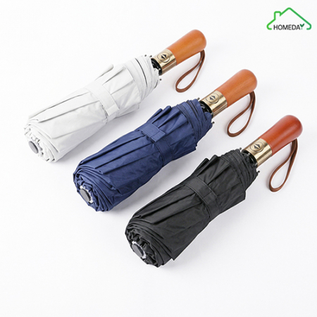 홈데이 우드 손잡이 자동3단 10K 양우산-KS인증 #2