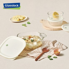 [Glasslock] 올리브 스팀용기 스팀볼 세트 3종