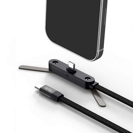 스플리 L자형 거치대 겸용 60W USB CtoC 초고속 충전 케이블 1.5M #3