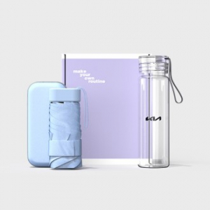 루티네 웰컴키트 선물세트 뉴포켓 5단 양우산+트라이탄 밀크보틀 슬림 누드300ml