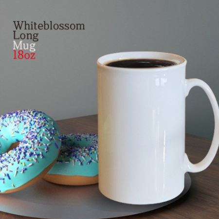 [특가]화이트블라썸 롱카페머그510ml #2