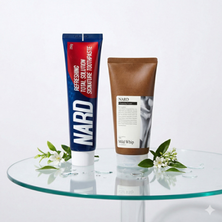 Nard 나드 클렌징폼 180ml + 치약  리프레싱 치약 250g #2