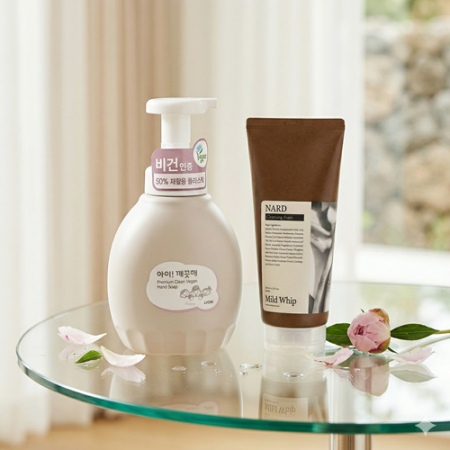 핸드워시 아이깨끗해 프리미엄 클린 비건 450ml  + Nard 나드 클렌징폼 180ml #2