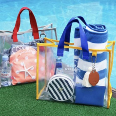 (Blossom) 알로하 썸머 투명 PVC 비치백 1P