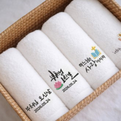 기독교 교회 천주고 성당 불교 절 주문제작 자수 타올 150g 수건 1P