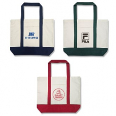 빅사이즈 캔버스 투톤 에코백 (45x37cm)