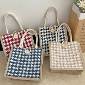 봄맞이 캔버스 미니 토트백 P2645