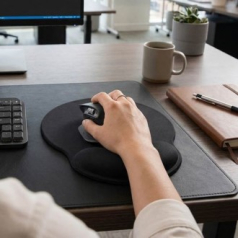 손목지지 마우스패드 메모리폼 PC 사무용 매트