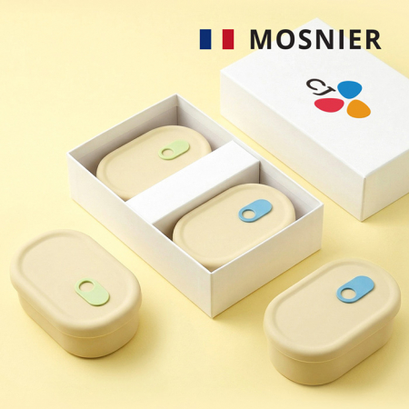 모스니에 실리콘용기250ml 500ml세트+싸바리케이스 #2