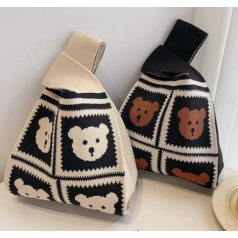 니트 핸드백 데일리백 12컬러 백허그 손가방 미니 에코백 다용도 여행용