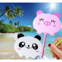 더존 캐릭터 부채 볼펜