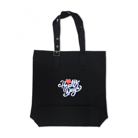 (Canvas Family) 아일렛 버클 포인트 에코백 베이지/블랙 #3