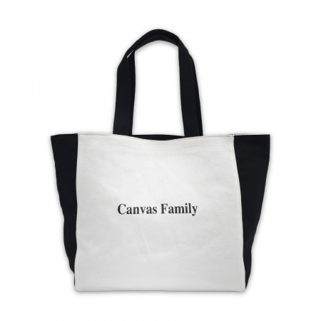 (Canvas Family) 블랙+화이트 리버서블 에코백 #2