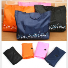 시장가방 4컬러 하트 장바구니 파우치 휴대용 다용도