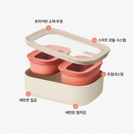 [락앤락] 듀얼 네스팅 보관용기 낮은 3P 세트 #3