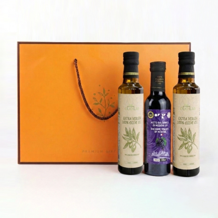 뉴에이커 (엑스트라버진) 올리브유 2P+발사믹식초 1P 선물세트 #2