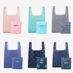 6패턴 포켓형 접이식 장바구니 시장가방 포켓 주머니 휴대용 다용도