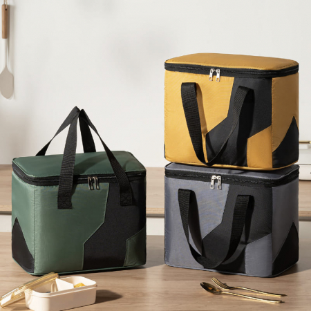 (Blossom) 대용량 컬러 블록 사각 보온보냉백 1P #2