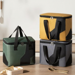 (Blossom) 대용량 컬러 블록 사각 보온보냉백 1P