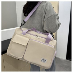 (Blossom) 아이보리 배색 컬러 피트니스 여행가방 1P