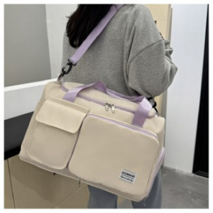 (Blossom) 아이보리 배색 컬러 피트니스 여행가방 1P