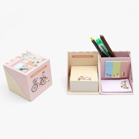 (Blossom) 큐브형 메모함 풀컬러 점착메모지 1P #2