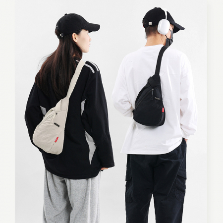 (Blossom) 유스 단색 심플 메신저백 1P #2