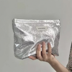 (Blossom) 실버 코어 반짝이 파우치 1P