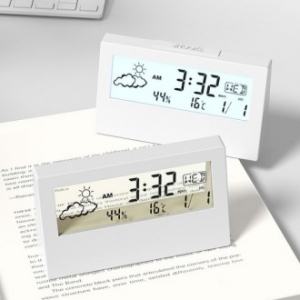 무료인쇄 베이직 홈케어 시계겸용 온습도계