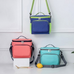 무료인쇄 컬러풀 피크닉가방 보온보냉가방 11리터