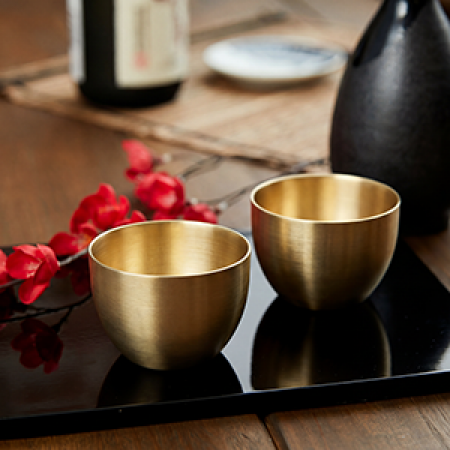 쿠플라트 국산 황동사케잔 2구 SET #2