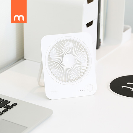 무아스 플랫스퀘어 탁상용 무선 선풍기 #4