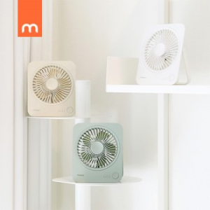 무아스 플랫스퀘어 탁상용 무선 선풍기