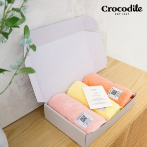 크로커다일 시그니처 수건 3P세트