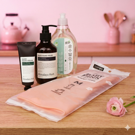 참그린 주방세제 + 나드 핸드워시 + 나드 핸드크림 + 베이비핑크 고무장갑 #2