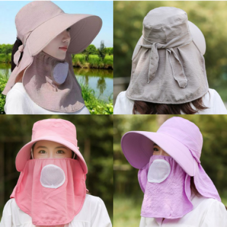 햇빛가리개 농사 모자 썬캡 햇빛차단 무지 #2