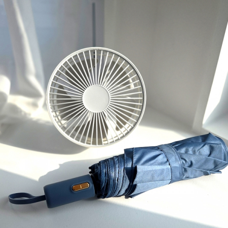 센트라도 B 골드버튼 8k 3단 자동 양우산+빅팬 휴대용 핸디선풍기 세트디선풍기 세트 #4