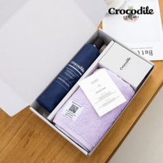 크로커다일3단자동레터링암막+시그니처 우산수건세트