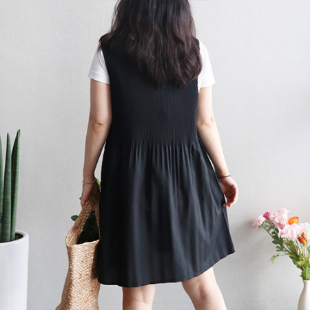 소프트 쉬폰 원피스 앞치마 #9