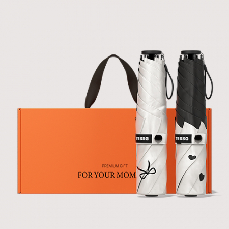 BS005 테스지 초경량 암막 3단 우양산 자매 모녀 양우산 선물세트 하트브리즈+프렌치리본 #2