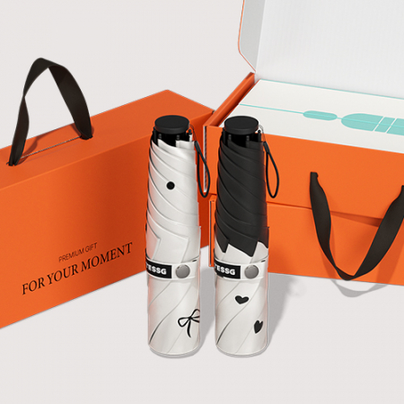 BS005 테스지 초경량 암막 3단 우양산 자매 모녀 양우산 선물세트 하트브리즈+프렌치리본 #3