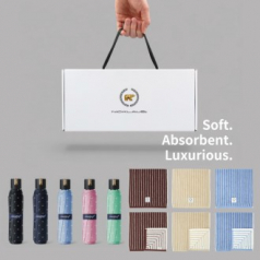 잭니클라우스3단베어+스트라이프타올(180g)우산타올세트