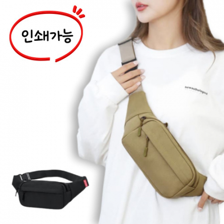 앞지퍼 슬링백 힙색 스포츠가방 크로스백 허리가방 학생가방 여행가방 #2